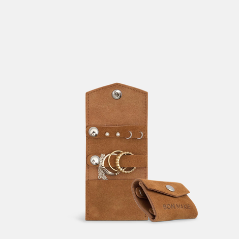 Mini Jewellery Case - Tan