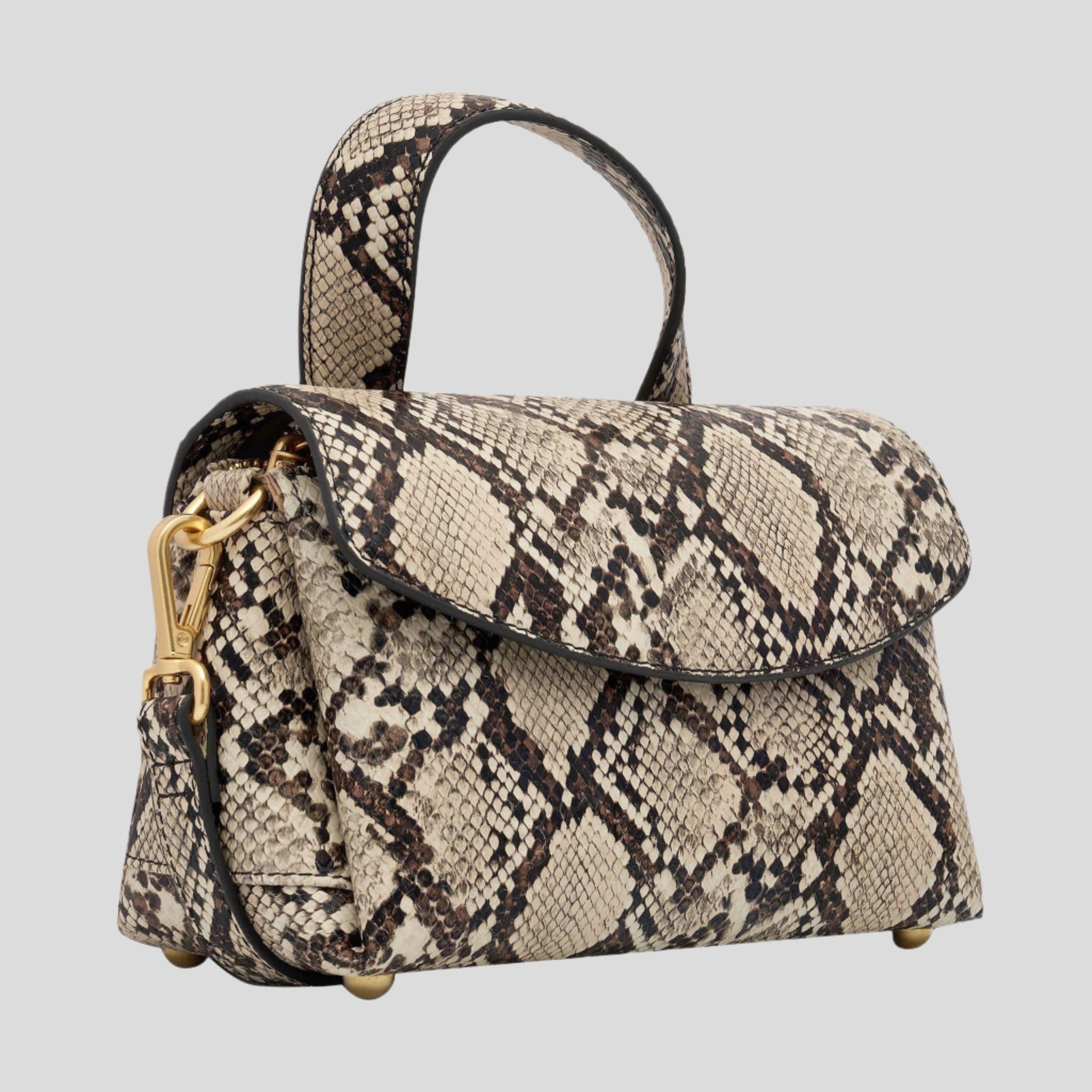 Mini Tryhard Leather Crossbody Bag -- Snake