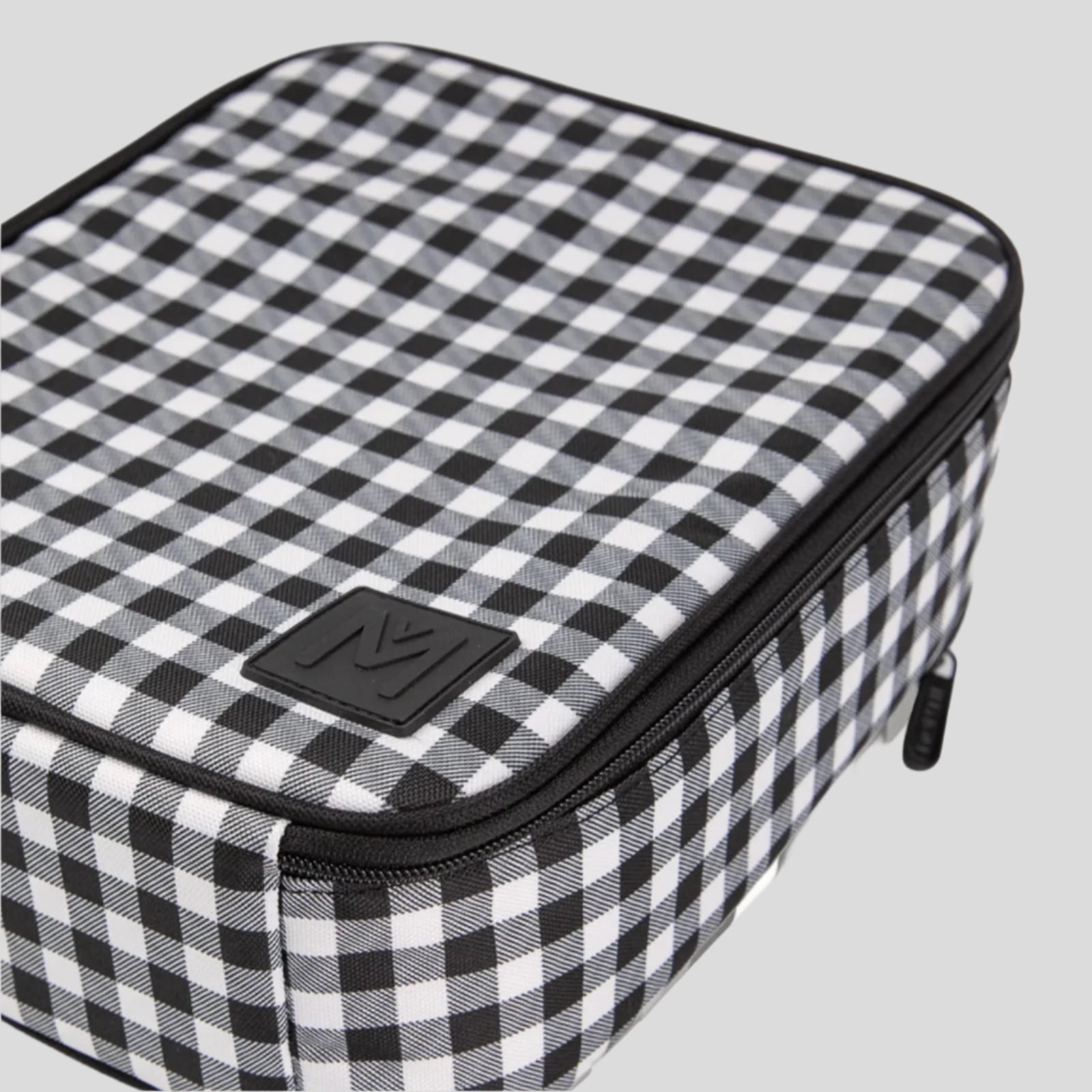 Insulated Lunch Bag Large -- Montii Black Gingham