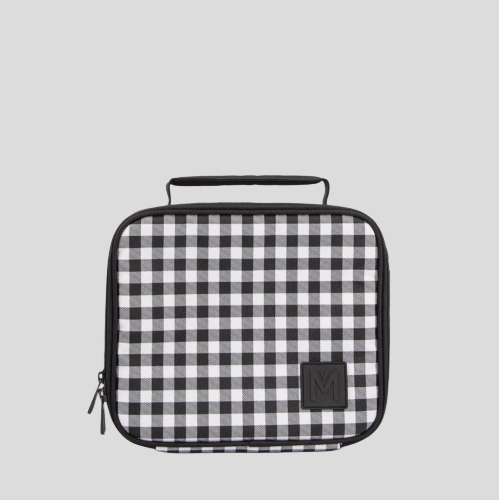 Load video: Insulated Lunch Bag Medium -- Montii Black Gingham