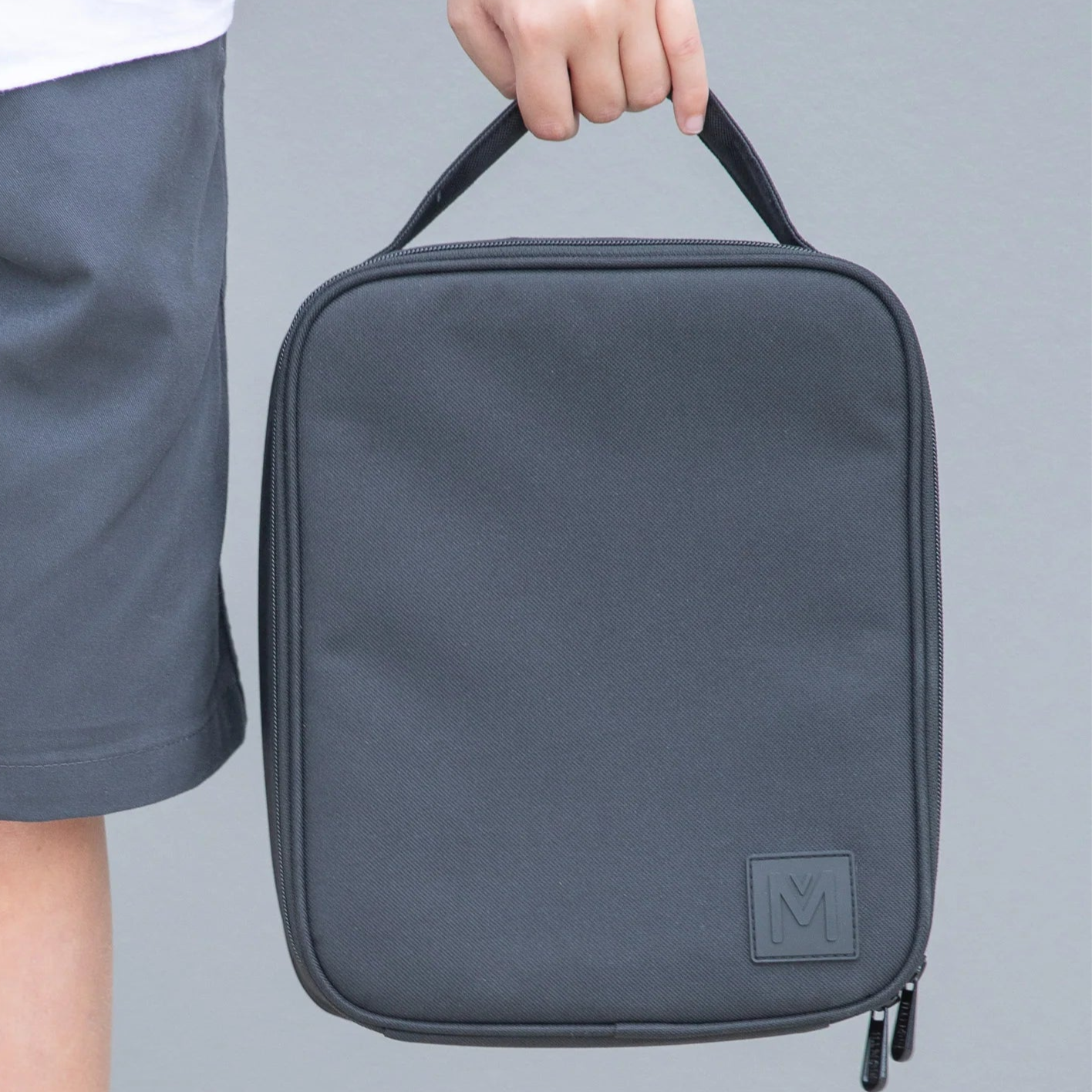 Insulated Lunch Bag Large -- Montii Black Midnight