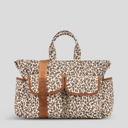 Everyday Multi-Pocket Tote Bag -- Leopard