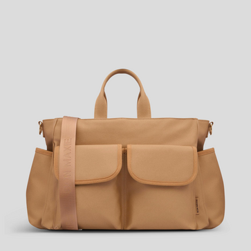 Everyday Multi-Pocket Tote Bag -- Tan