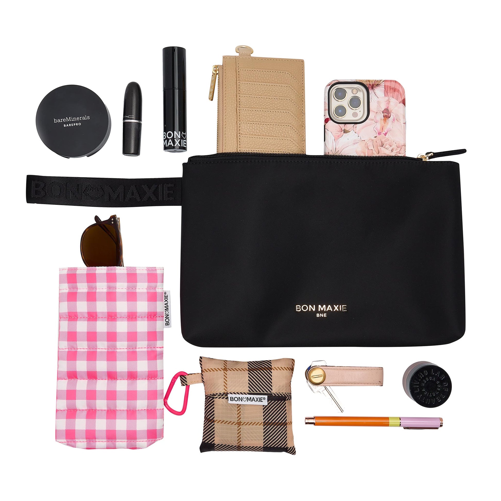Large Nylon Wristlet Pouch Handy Pouches + Cases