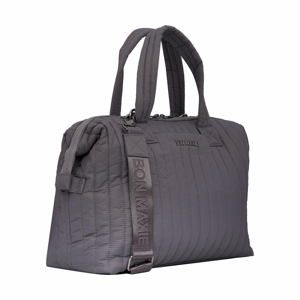 Large Puffy Pillow Crossbody Bag - Charcoal Bags Gunmetal