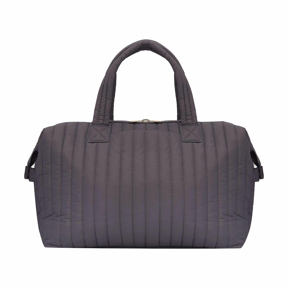 Large Puffy Pillow Crossbody Bag - Charcoal Bags Gold