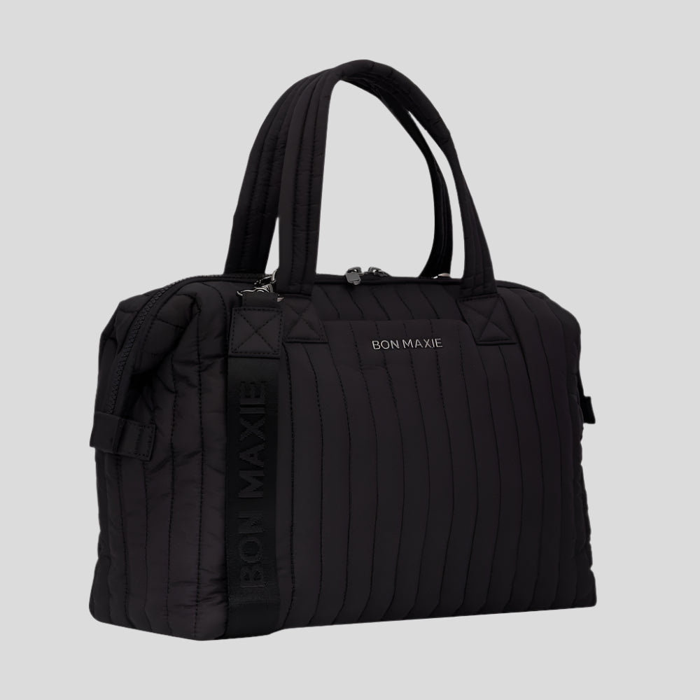 Large Puffy Pillow Crossbody Bag - Black Bags Gold