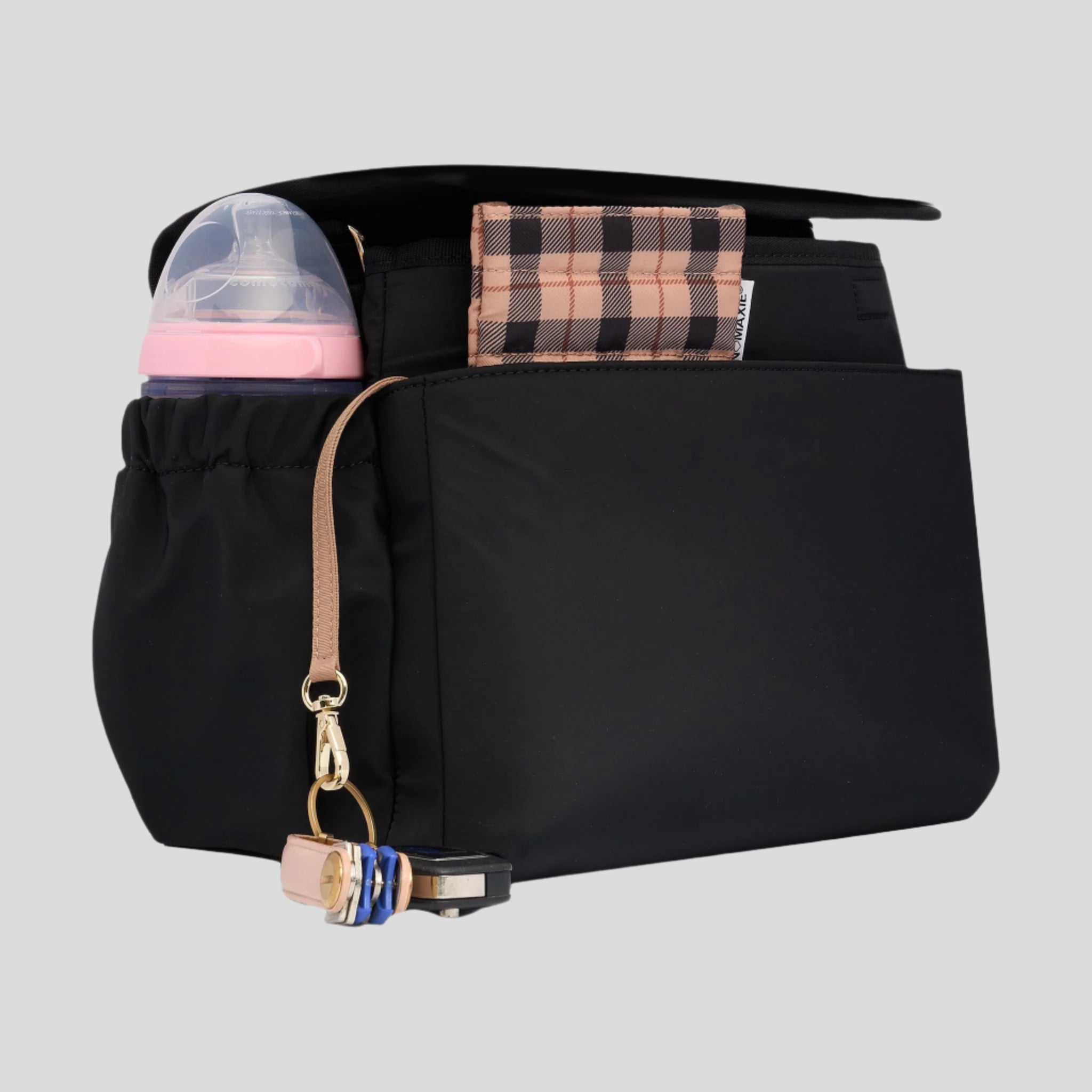 Carryall Pram Caddy -- Black Nylon