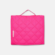 Quilted Change Mat Nappy Clutch - Neon Pink