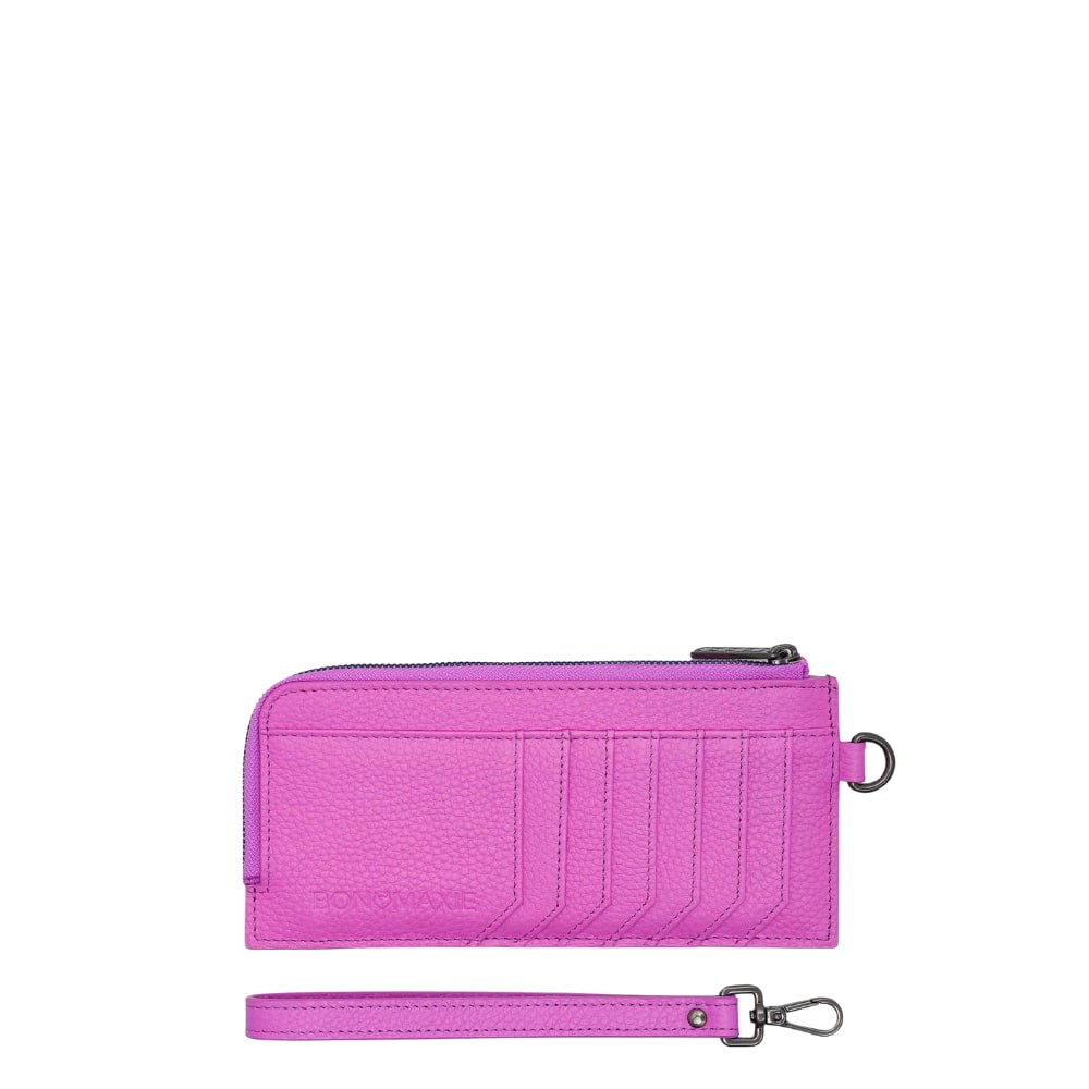 Everyday Slimline Wallet - Fuchsia Wallets Brushed Gunmetal