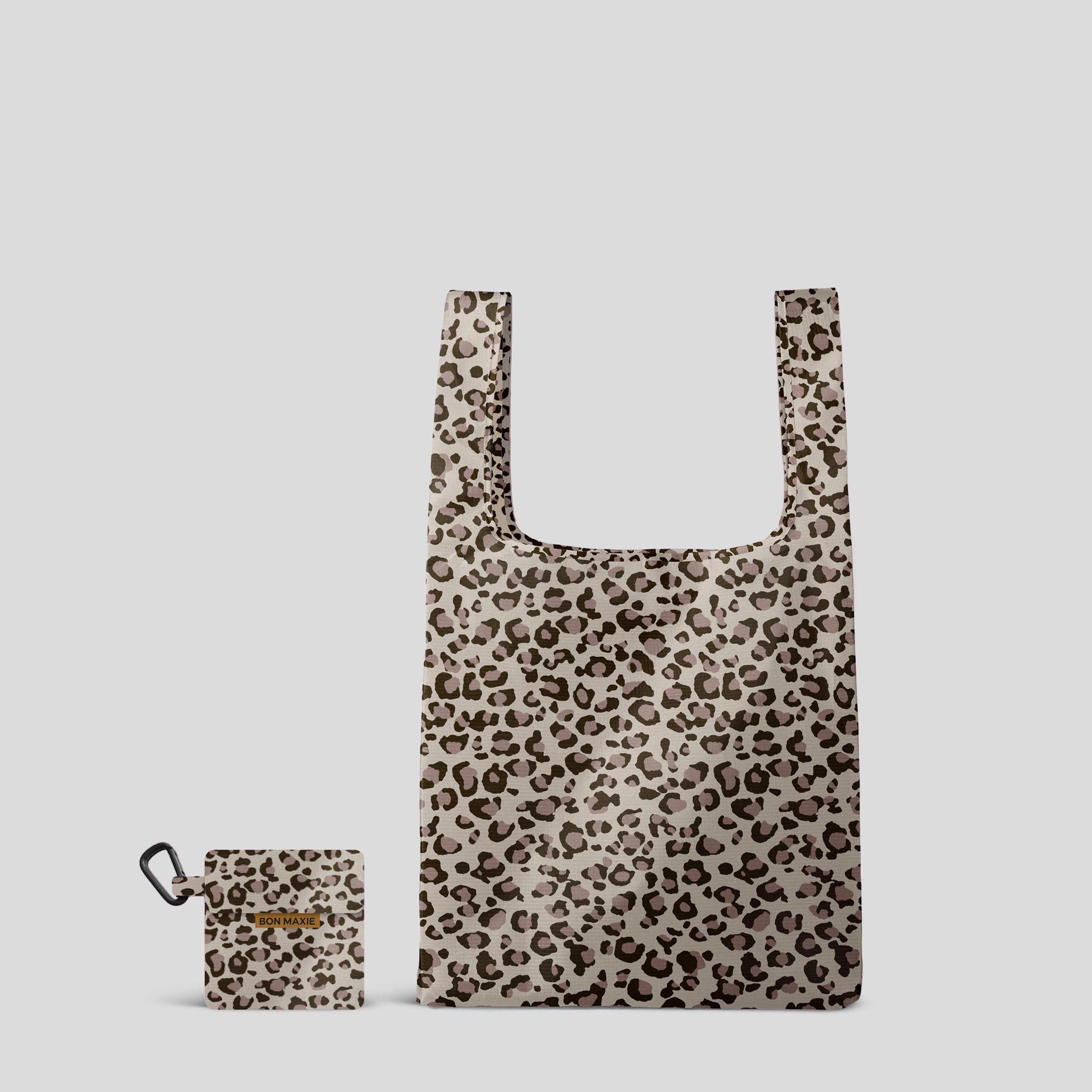 Reusable Shopping Bag - 2 Sizes -- Leopard