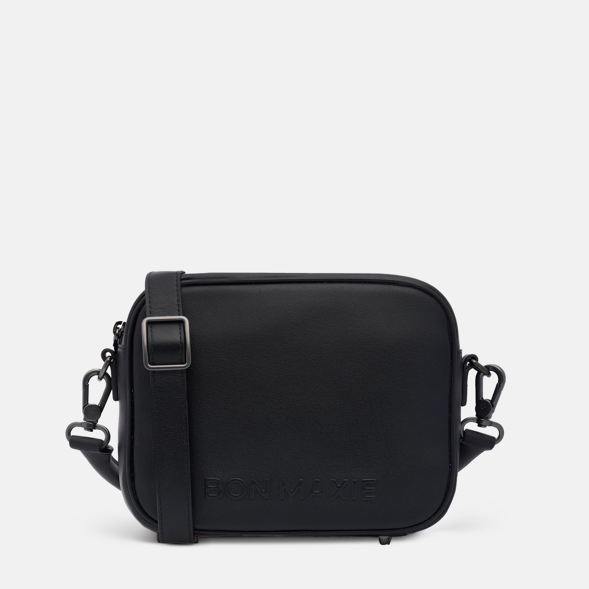 Sidekick™ Crossbody Bag in smooth nappa leather - Black