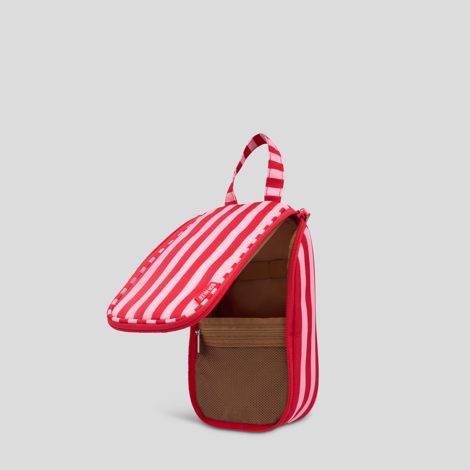 Everyday Slimline Toiletry Bag -- Pink/Red Stripe