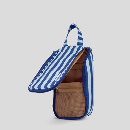 Slimline Hanging Toiletry Bag – Blue Stripe