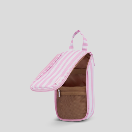 Slimline Hanging Toiletry Bag –  Blush Stripe