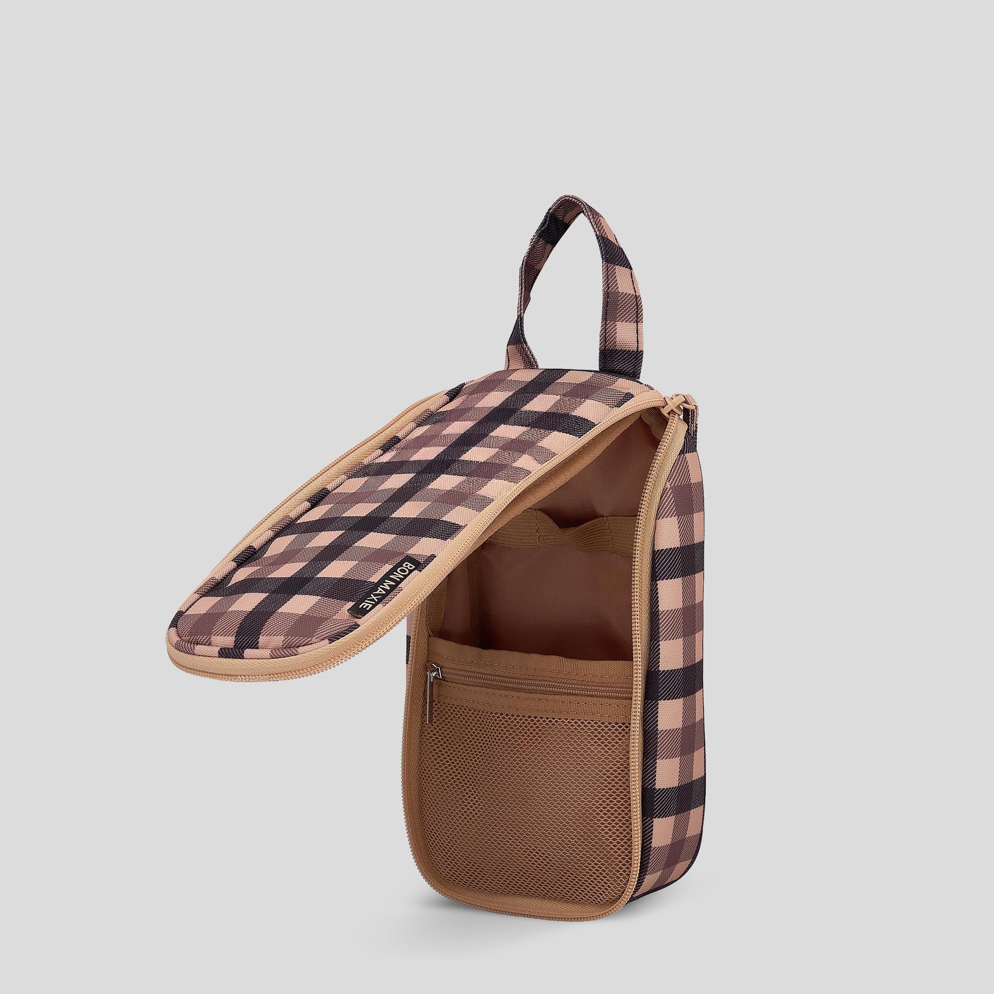 Slimline Washable Hanging Toiletry Bag -- Tartan