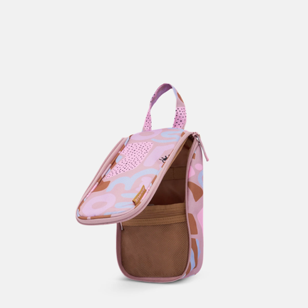 Slimline Washable Hanging Toiletry Bag - Eye Love Dusty Rose