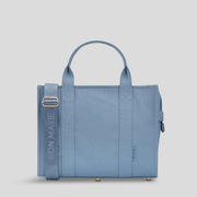 Small Bon Vivant Structured Tote Bag -- Denim