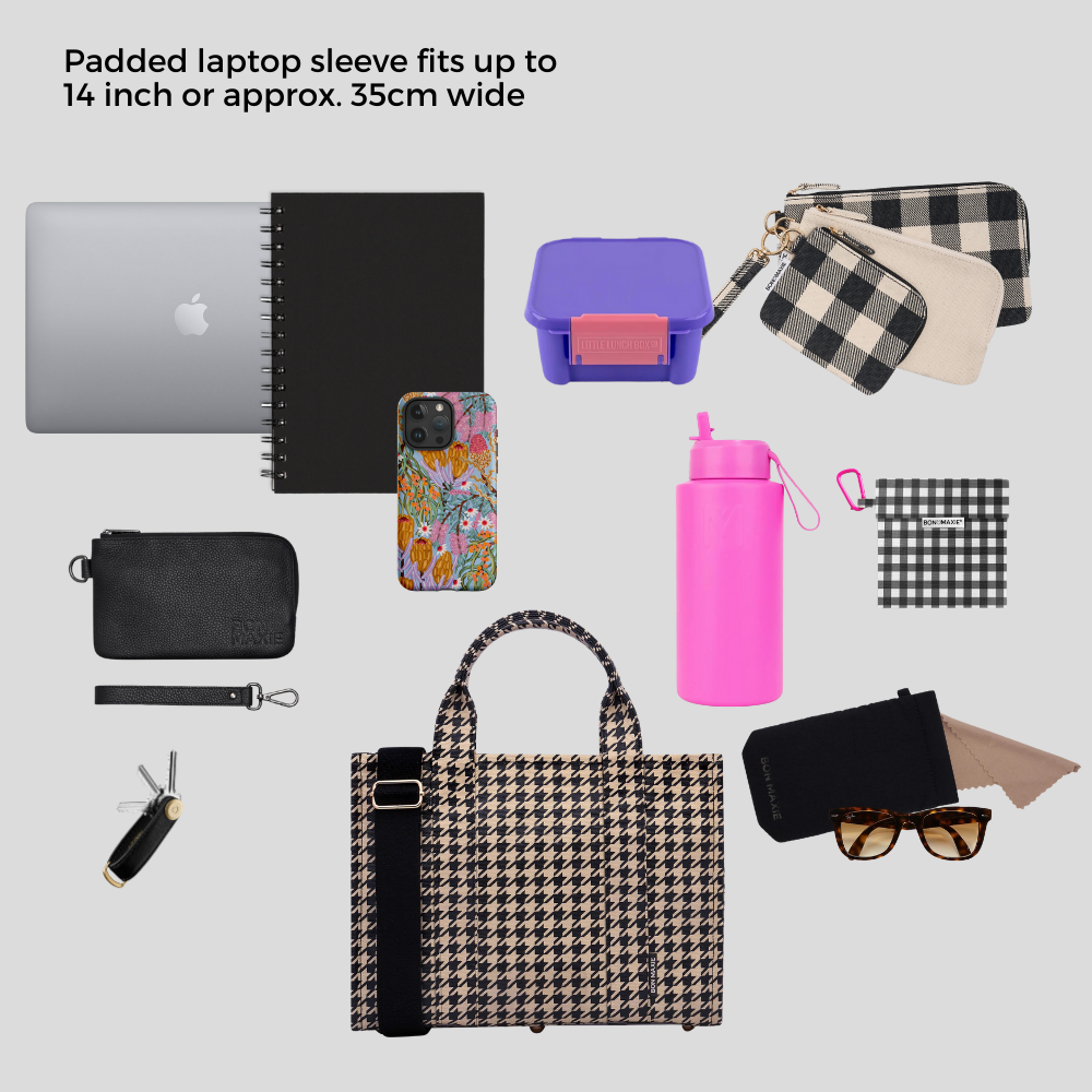 Small Bon Vivant Structured Tote Bag -- Blush Stripe