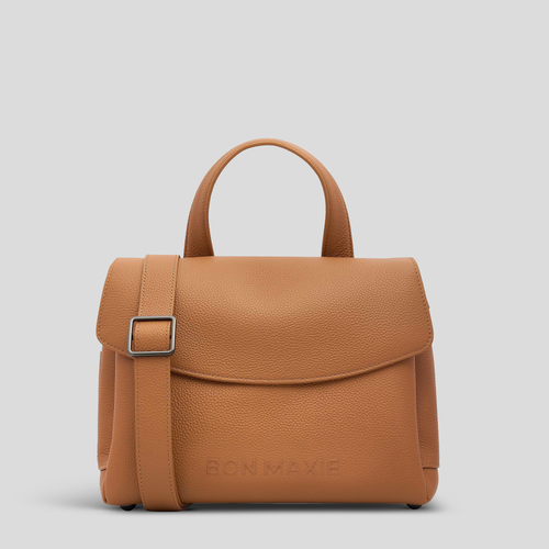 Tryhard Leather Crossbody Bag -- Tan
