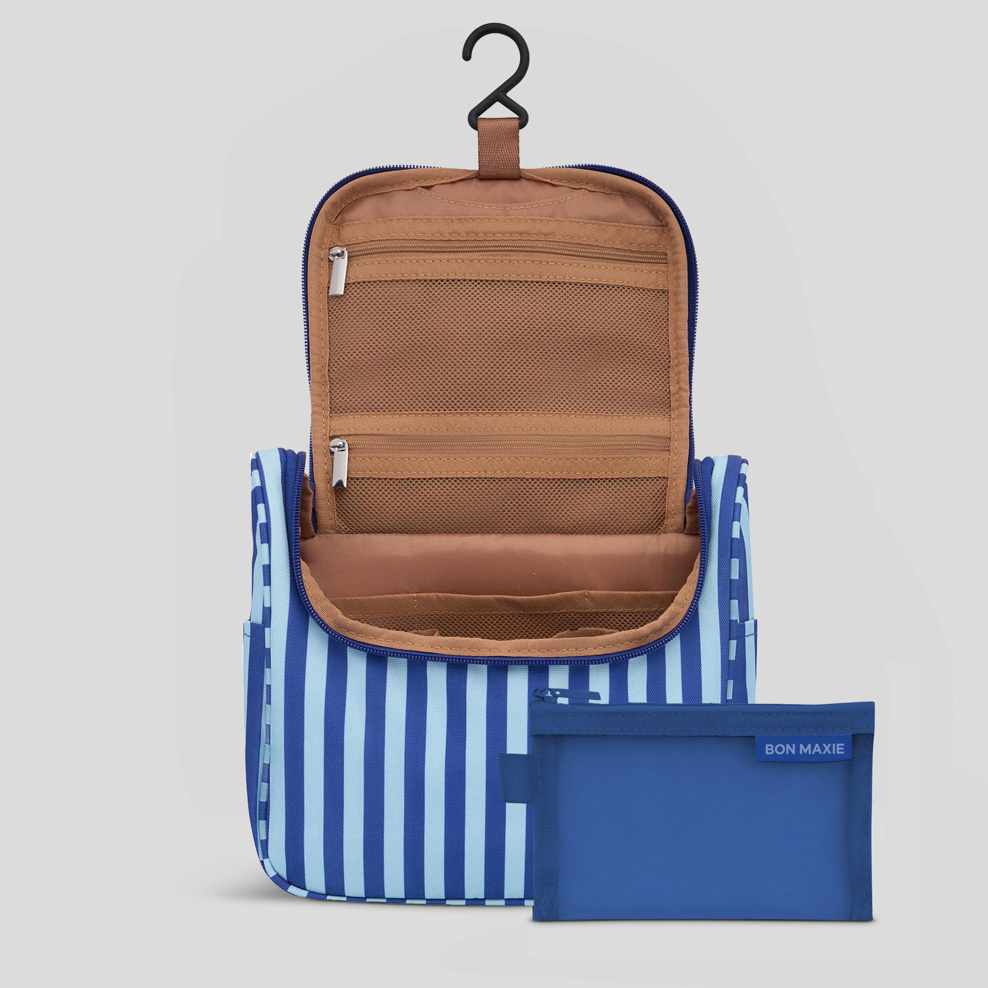 Bon Voyage Travel Toiletry Bag -- Blue Stripes