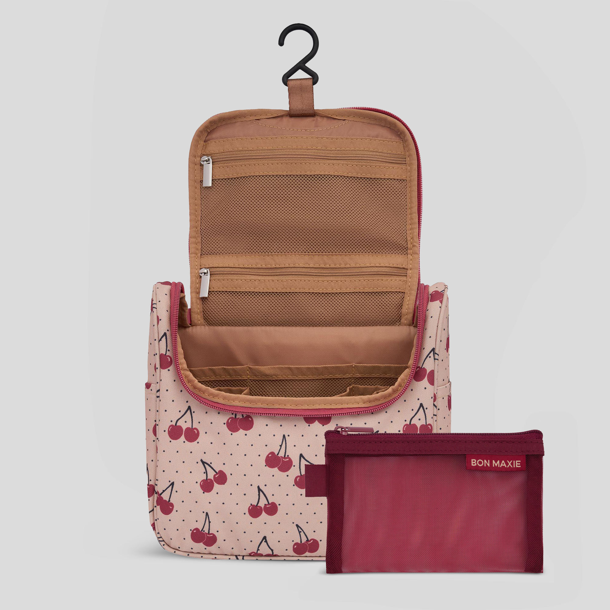 Bon Voyage Travel Toiletry Bag -- Cherries on Cream