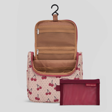 Bon Voyage Travel Toiletry Bag -- Cherries on Cream
