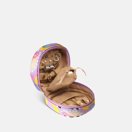 Travel Jewellery Case - Eye Love Purple