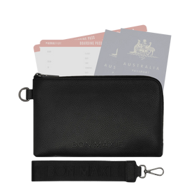 Multi-Pocket Leather Travel Wallet