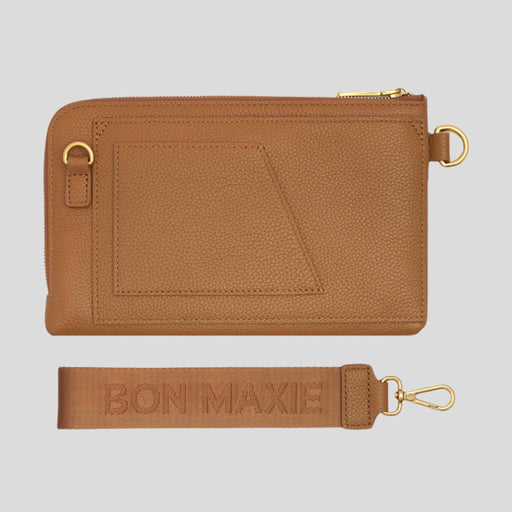 Travel Wallet - Pebbled Leather - Tan