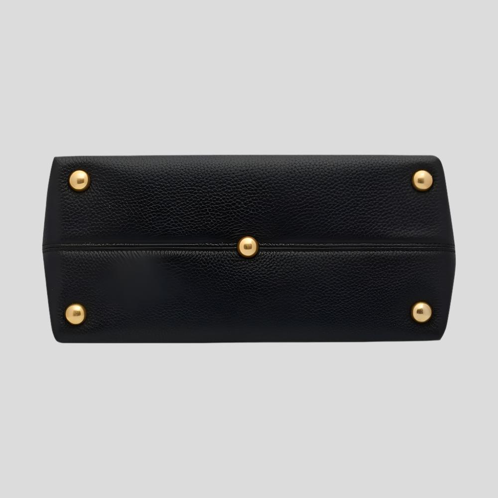 Tryhard Handle Bag - Black Bags Brushed Gold