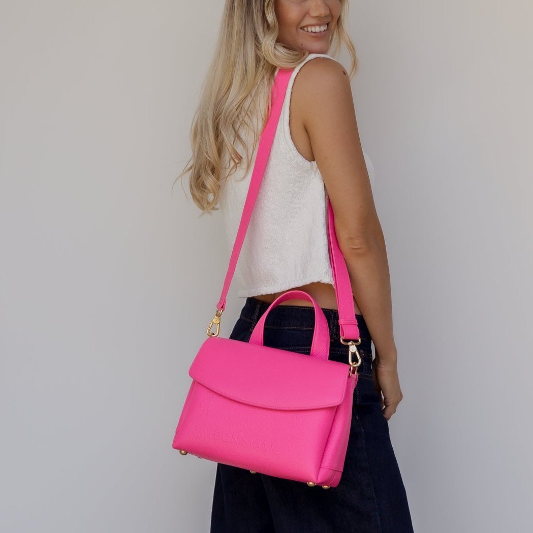 Tryhard Top Handle Bag - Neon Pink Top Handle Bag
