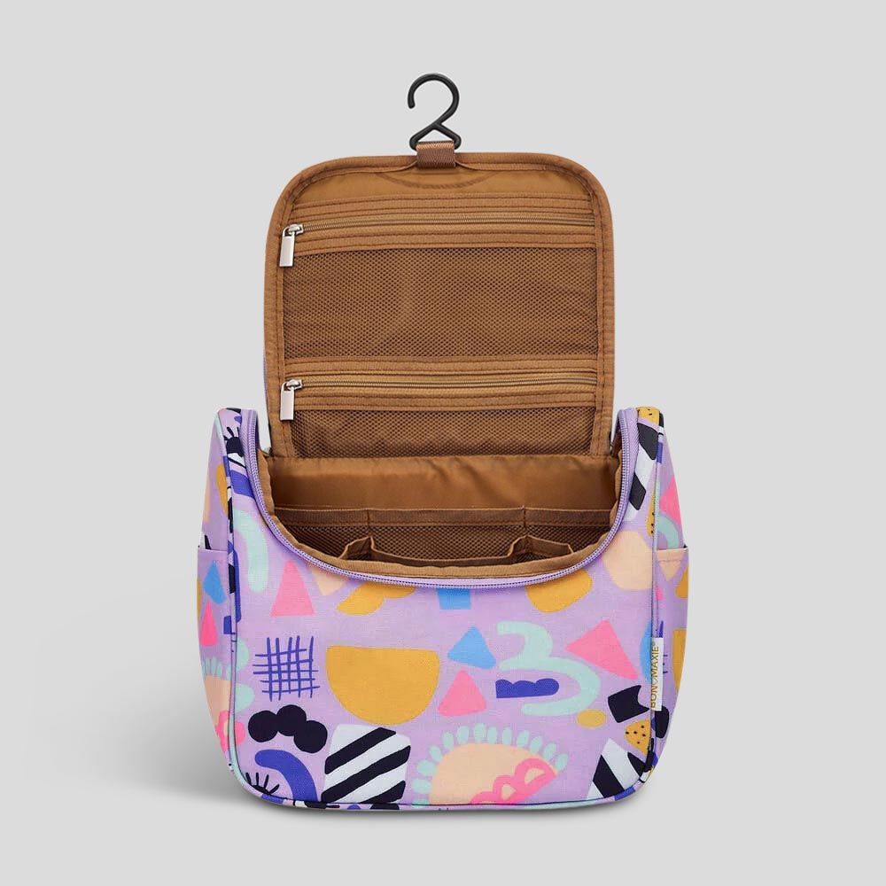 [ORIGINAL] Bon Voyage Travel Toiletry Bag -- Eye Love Purple