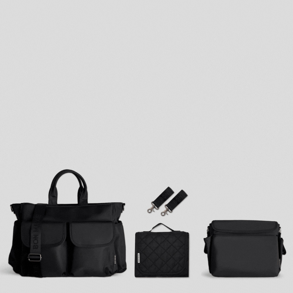 MULTI-POCKET BABY BAG BUNDLE + PRAM CADDY