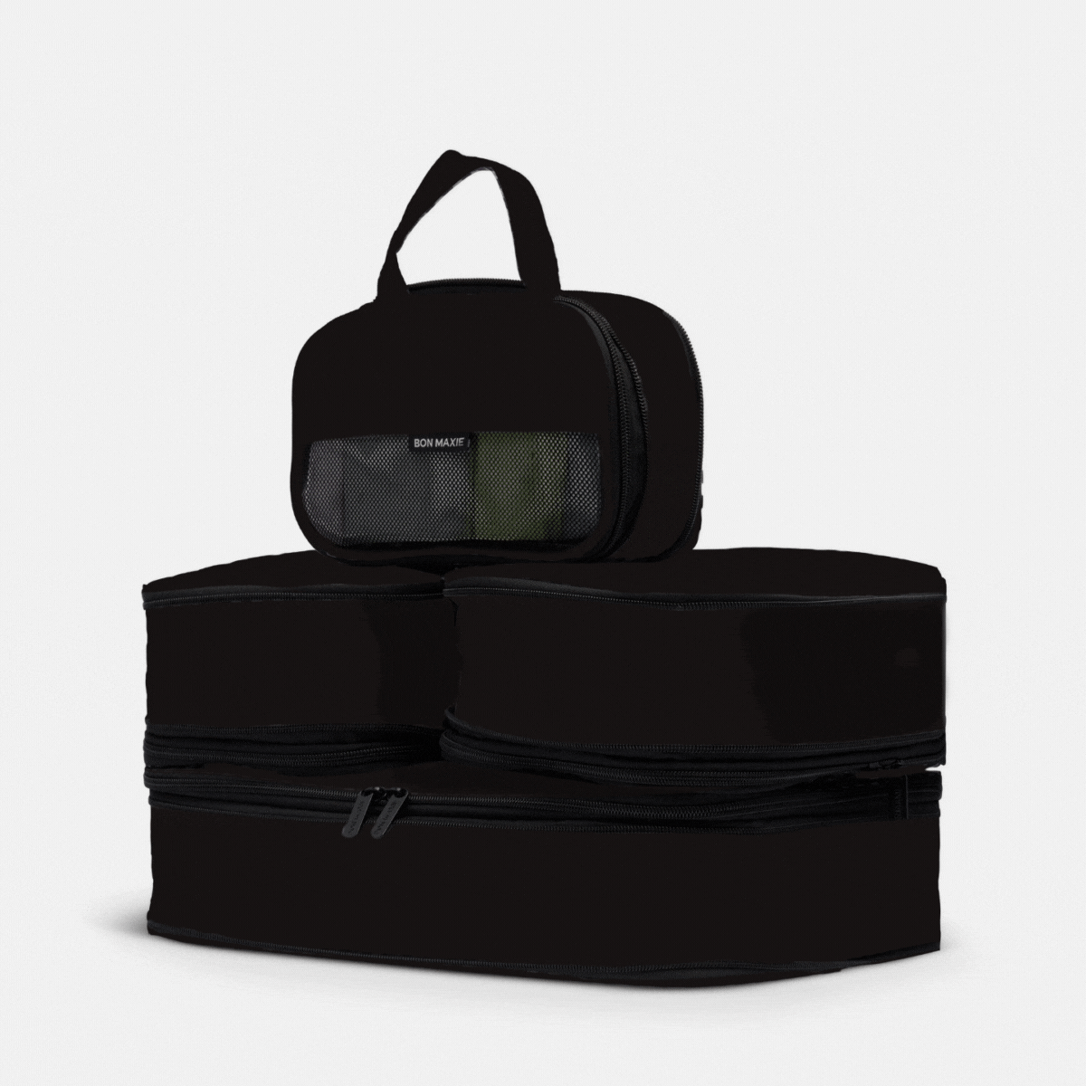 Space-Saving Compression Packing Cube Set - Black