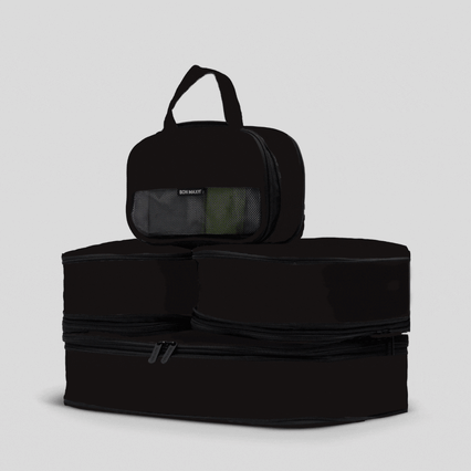 Space-Saving Packing Cube Set of 4 -- Black