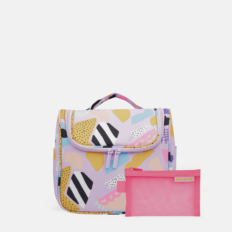 Hanging Travel Toiletry Bag Set - Eye Love Purple