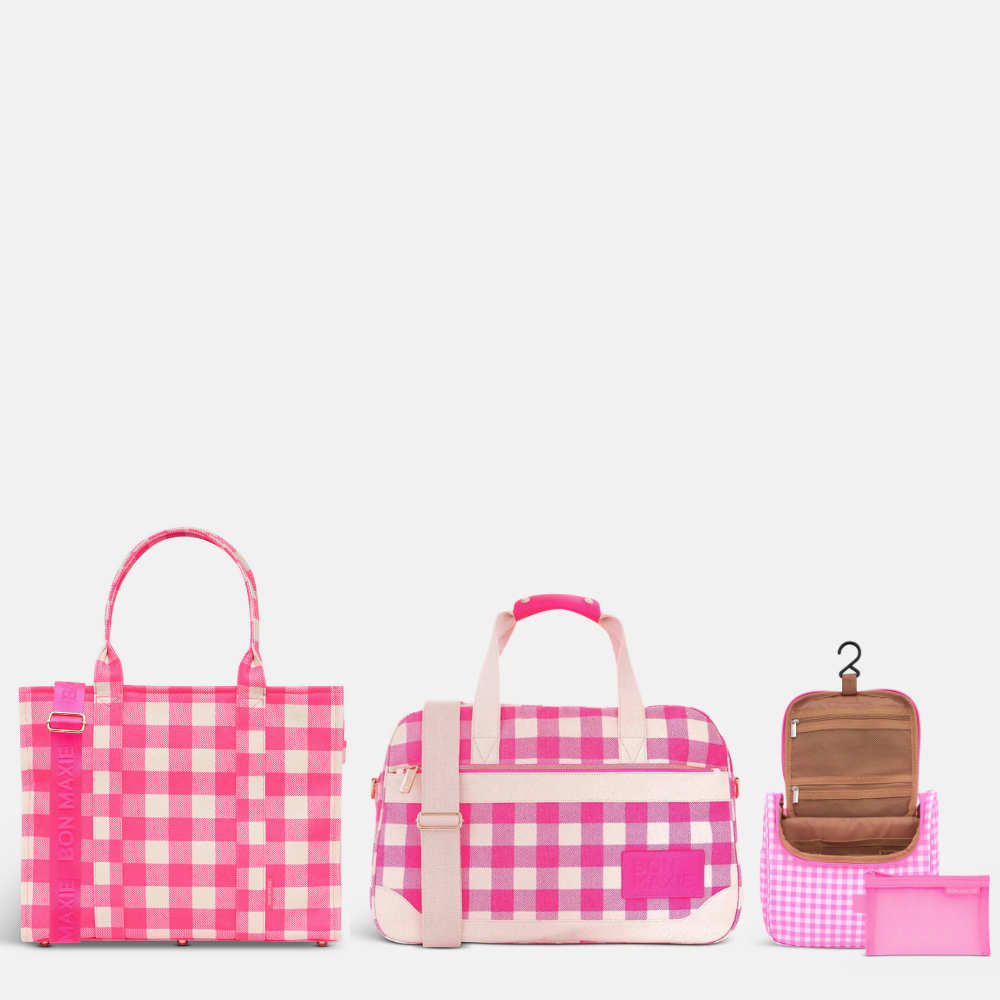 SAVE 20%—Pink Gingham Quick Getaway Bundle