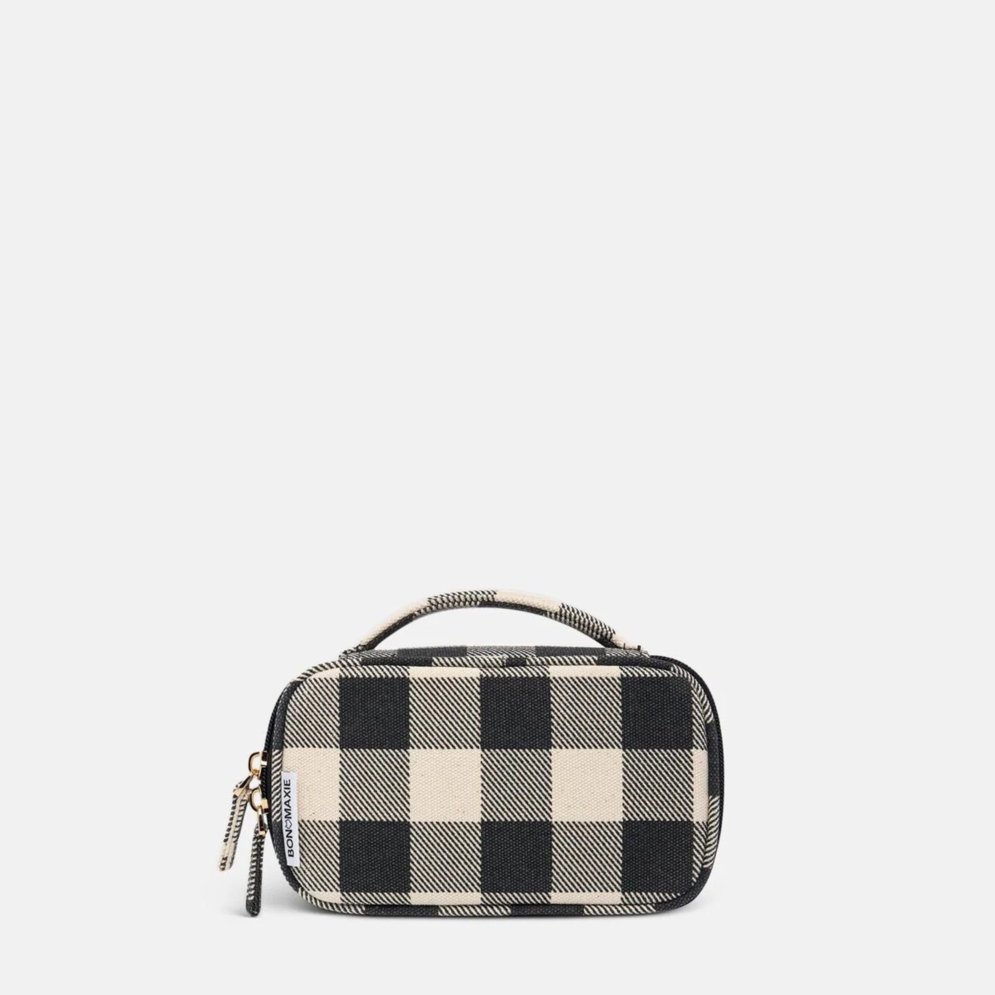 Handy Handle Case in Black Gingham