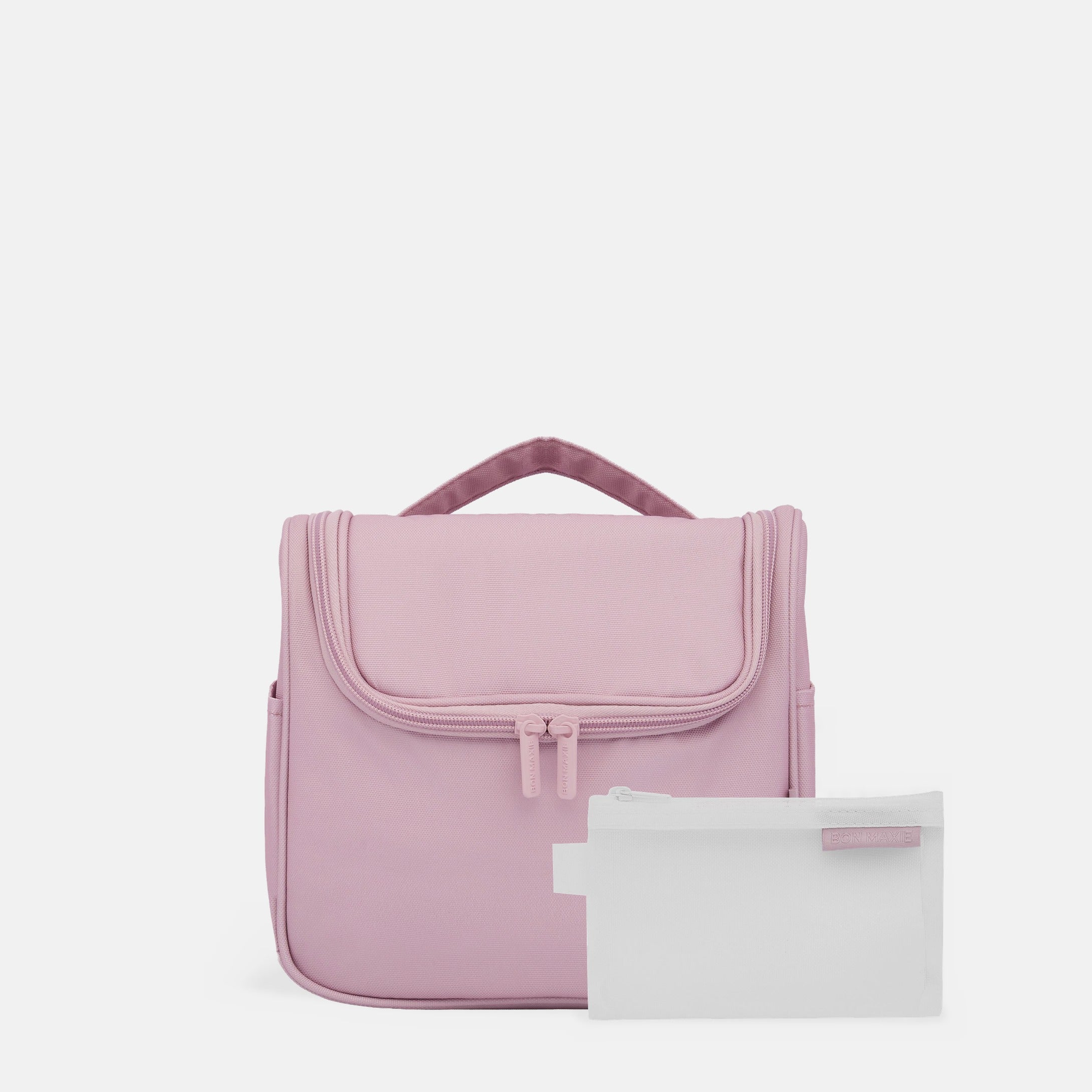 Hanging Travel Toiletry Bag Set in Milk Tea