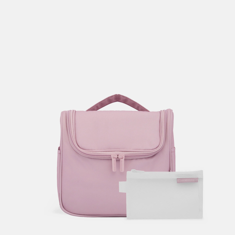 Hanging Travel Toiletry Bag Set - Milk Tea