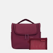 Hanging Travel Toiletry Bag Set (minor imperfections) - Burgundy