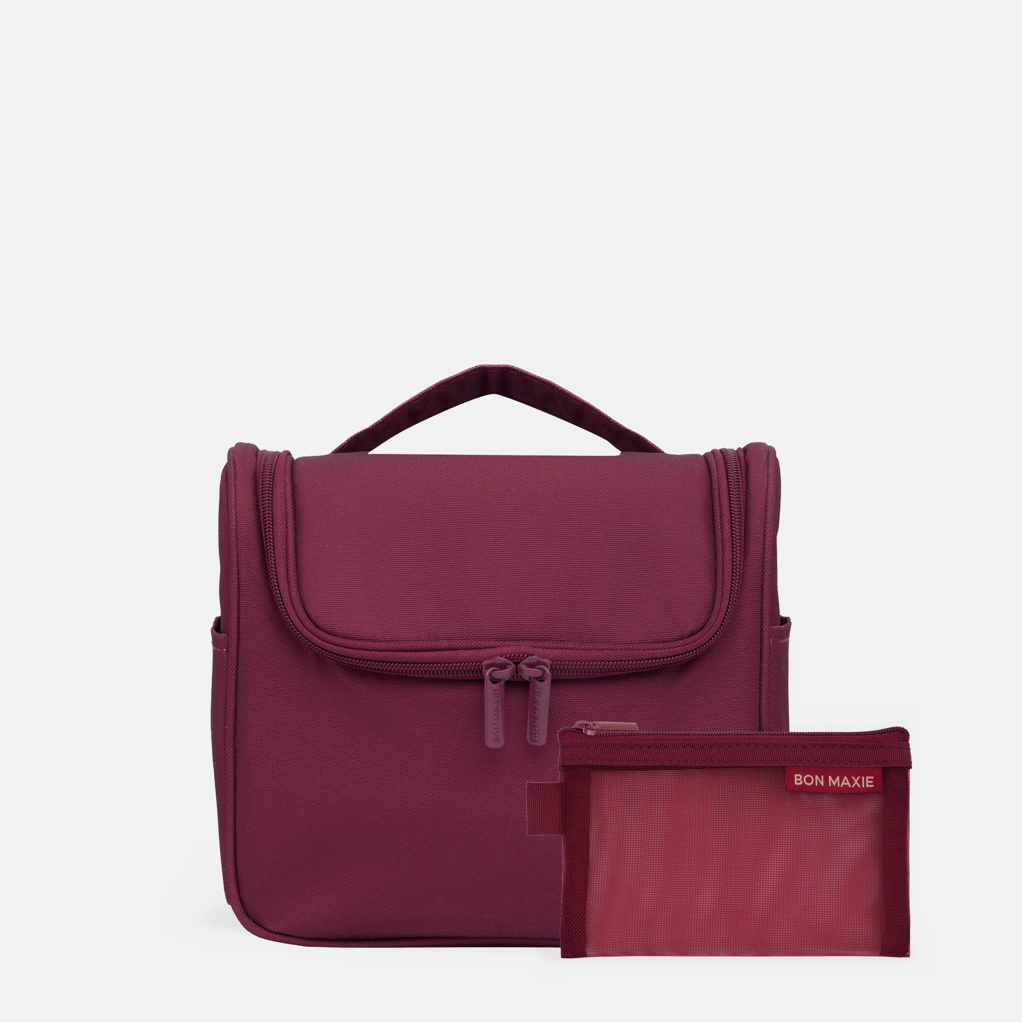 Hanging Travel Toiletry Bag Set (minor imperfections) - Burgundy