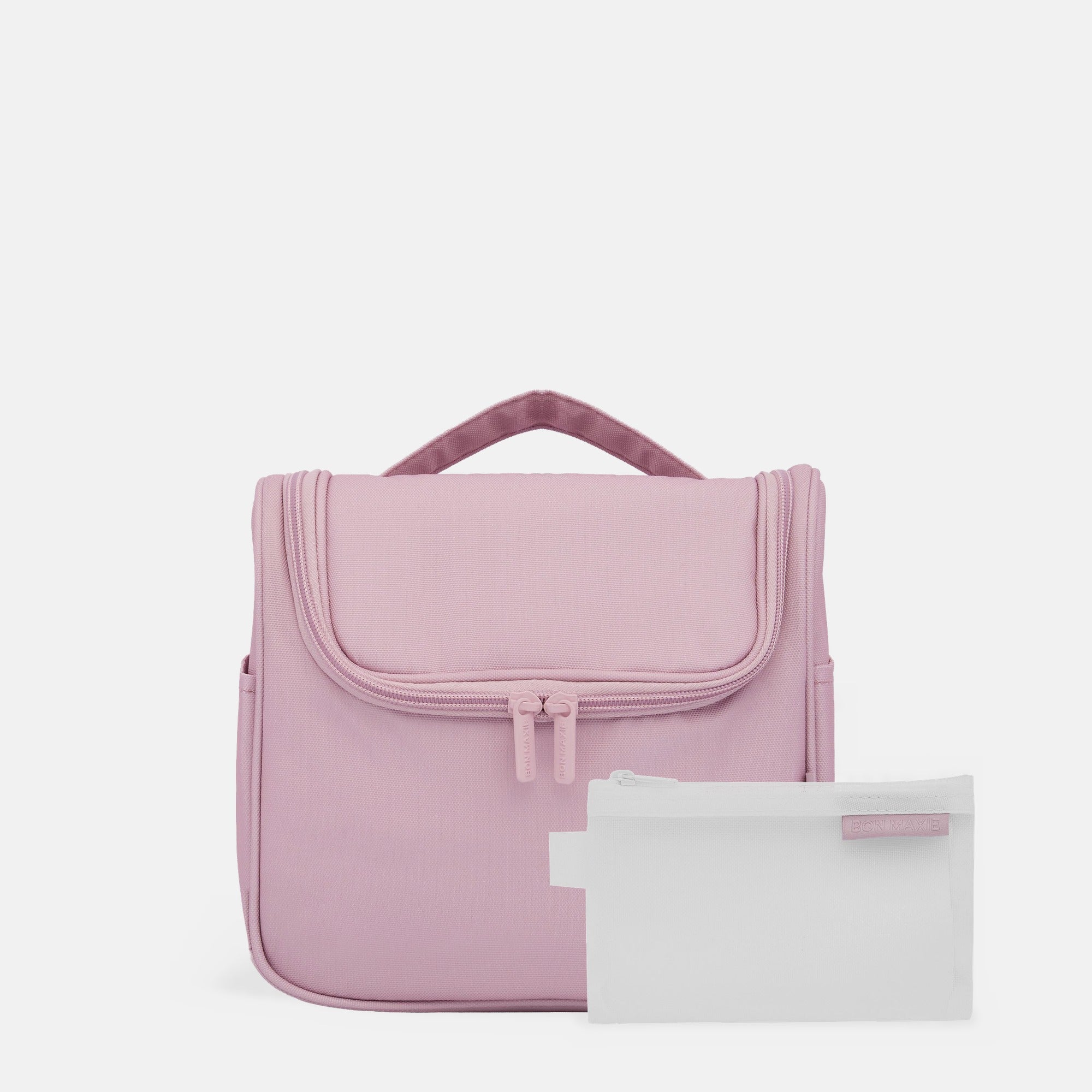 Hanging Travel Toiletry Bag Set - Milk Tea
