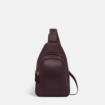 Multi-Wear Crossbody Bag - Burgundy Nappa Leather