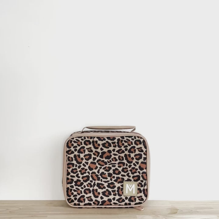 Load video: Insulated Lunch Bag Medium -- Montii Black Midnight