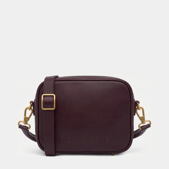 Sidekick Crossbody Bag - Nappa Leather in Burgundy