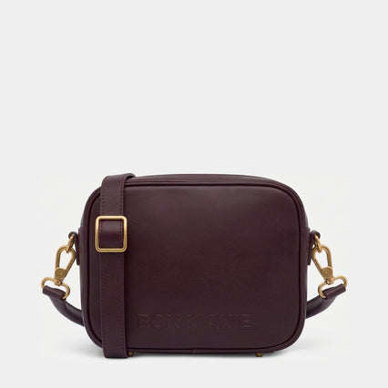 Sidekick Crossbody Bag - Nappa Leather in Burgundy