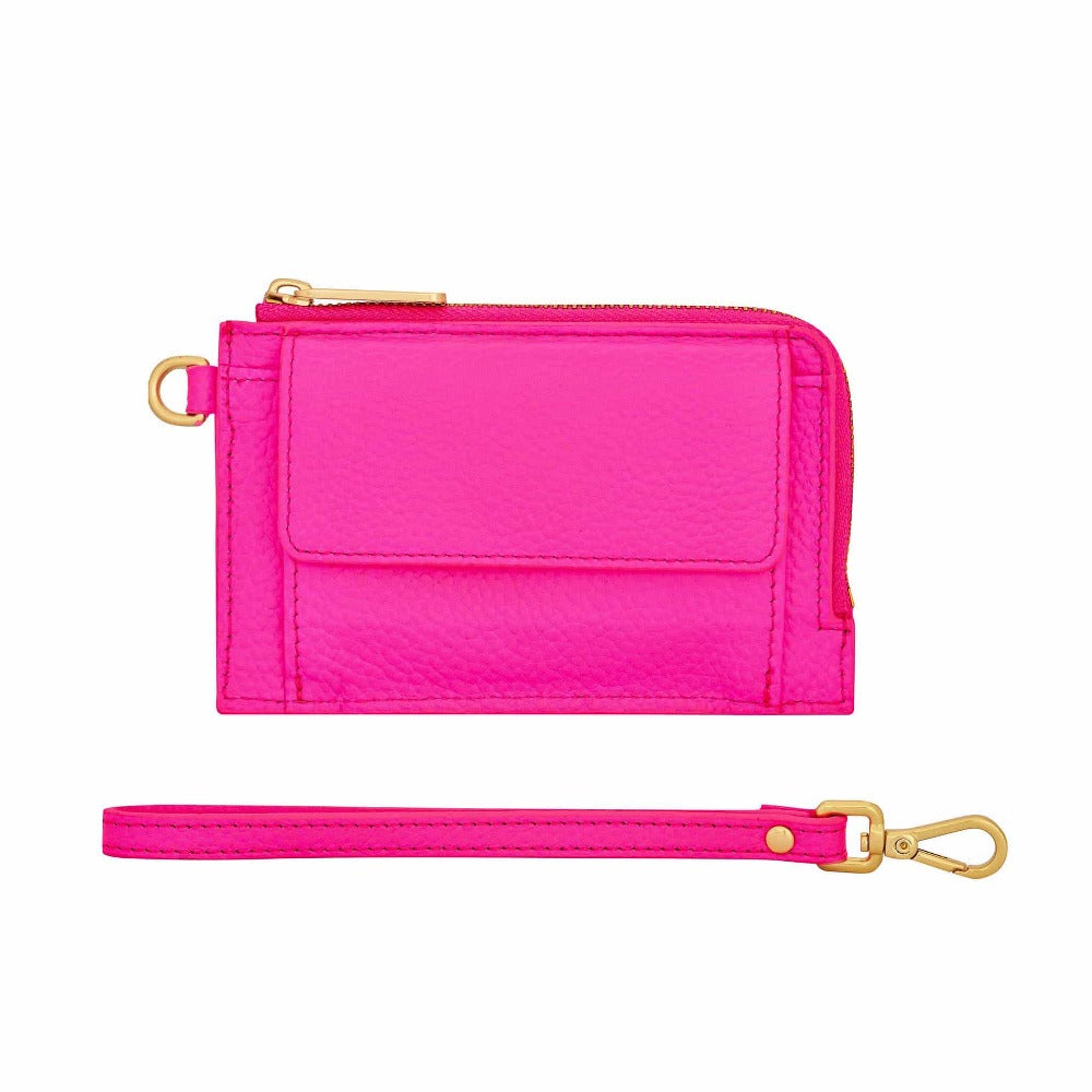 BON MAXIE Mini Wallet Neon Pink Shop Womens Wallets Card Holder Coin