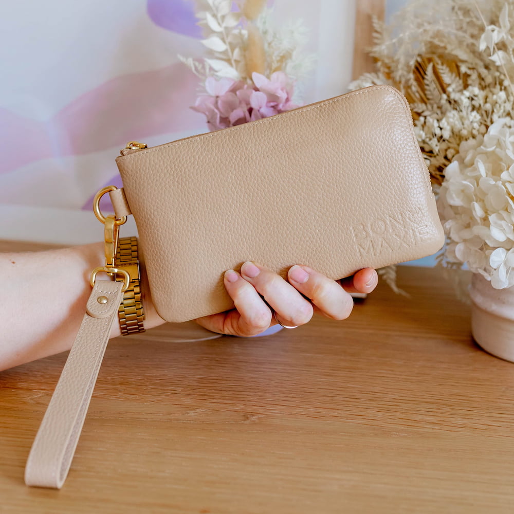 Phone Wallet Pouch - Almond